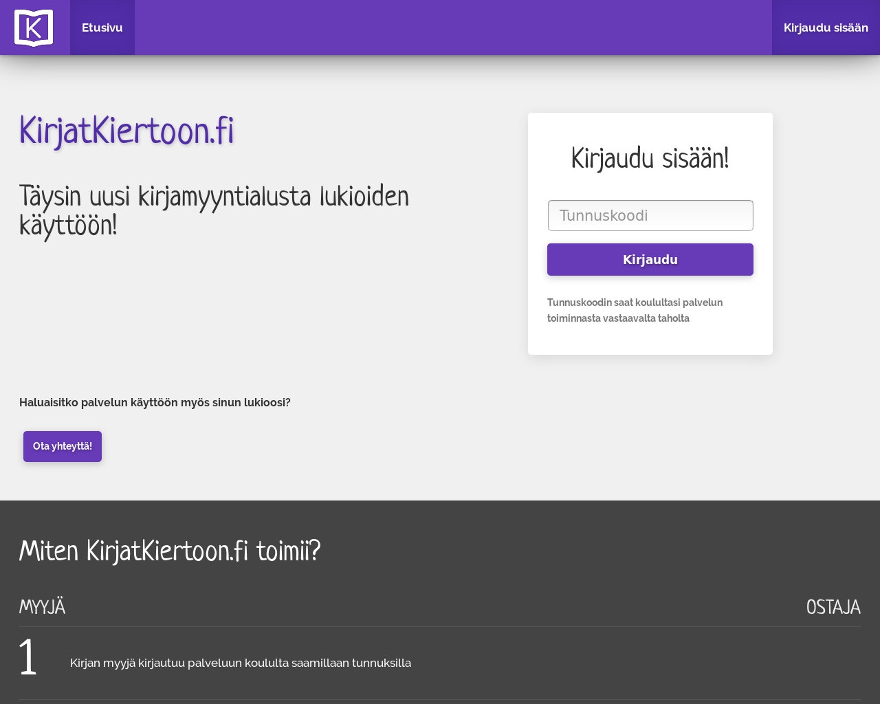 KirjatKiertoon.fi / Etusivu