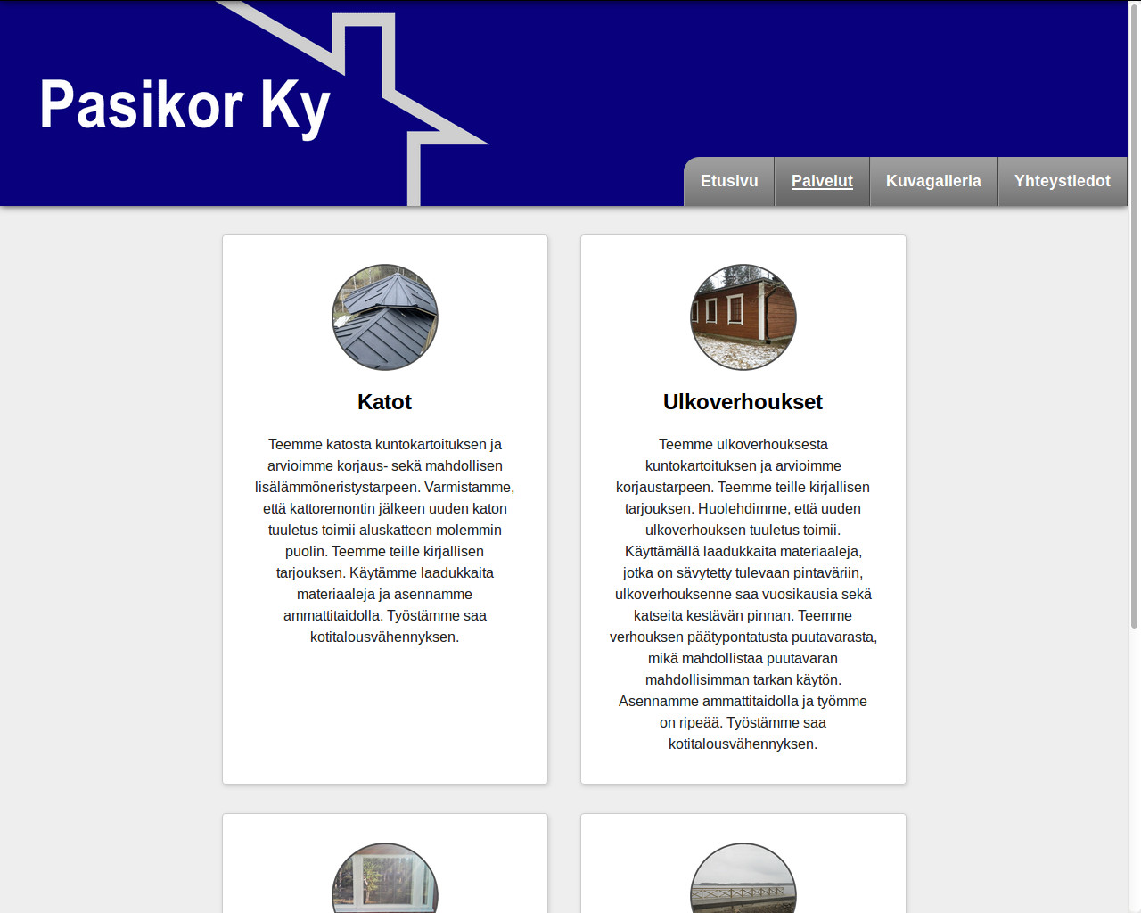 Pasikor.fi / Palvelut